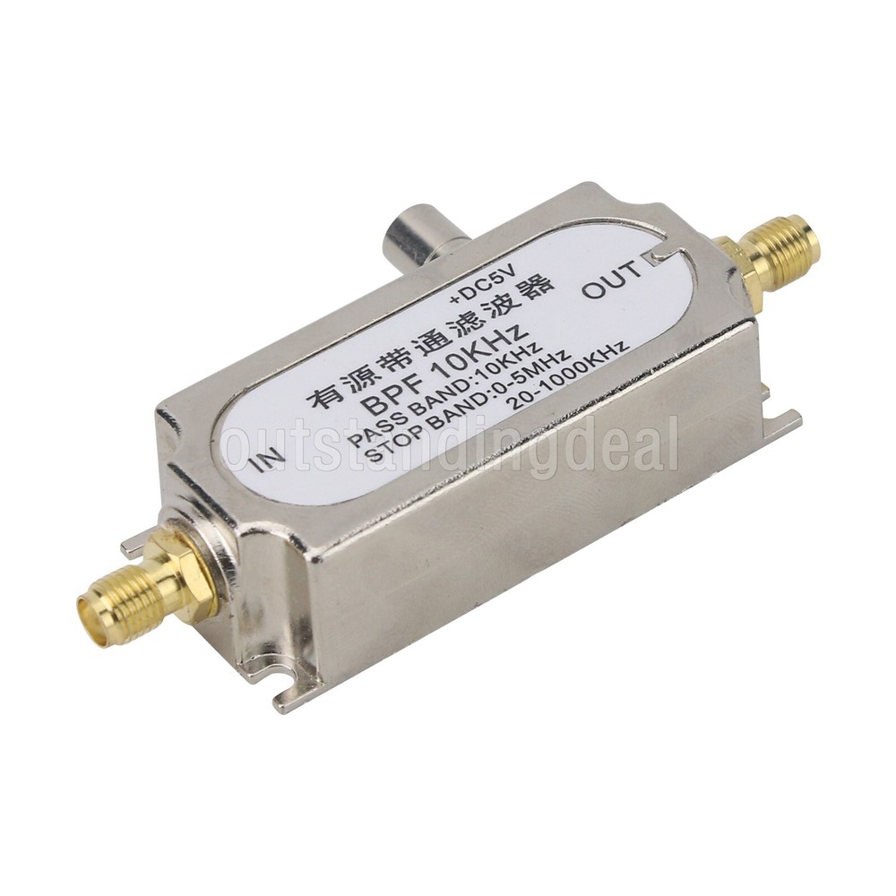 10KHz BPF Single Power Supply Active Bandpass Filter High Quality RF Accessory