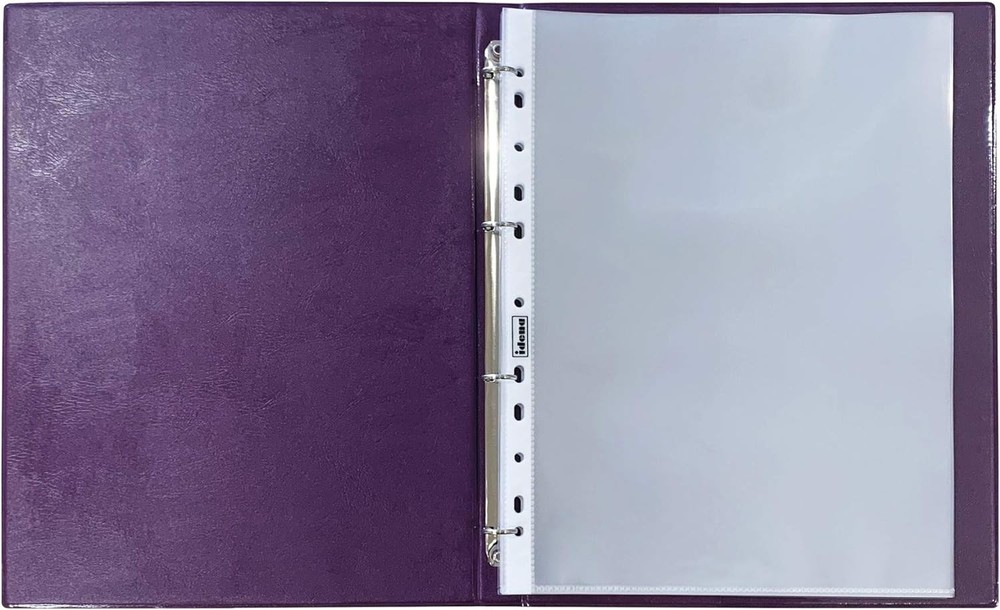 Idena 20104 – Certificate Folder Ring Binder, DIN A4, 10 Pockets, Transparent, P