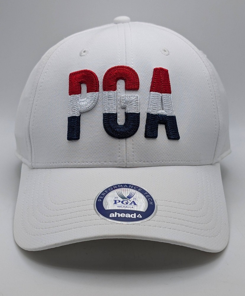 2024 PGA Championship Valhalla Hat Red White Blue Strap Back Cap Adjustable Golf