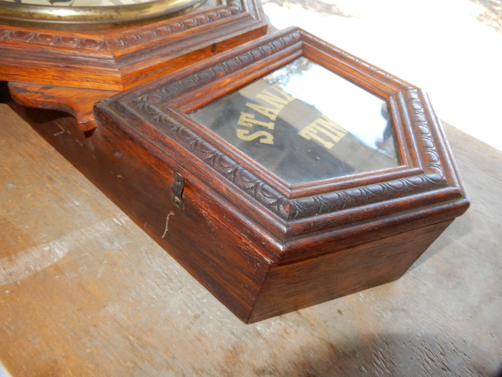 ANTIQUE OAK REGULATOR WALL CLOCK