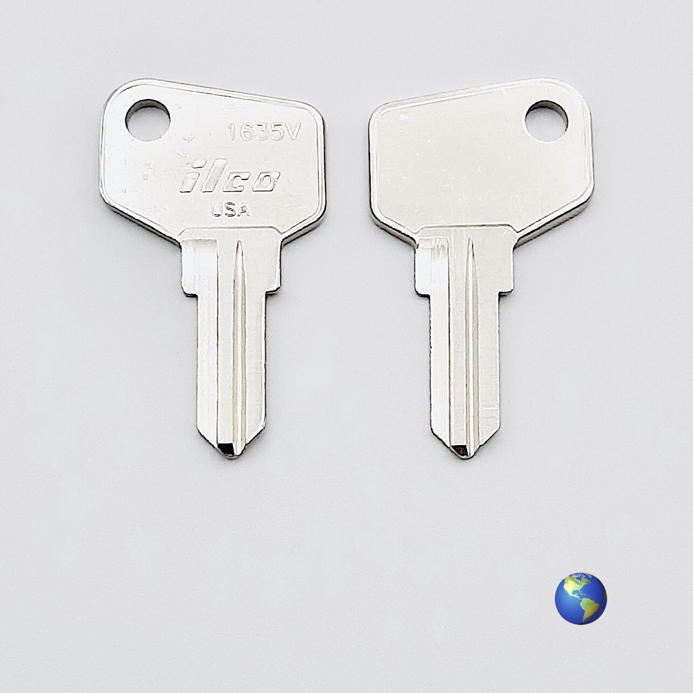 1635V Key Blanks for ARFE V-Series Cam Locks (2 Keys)
