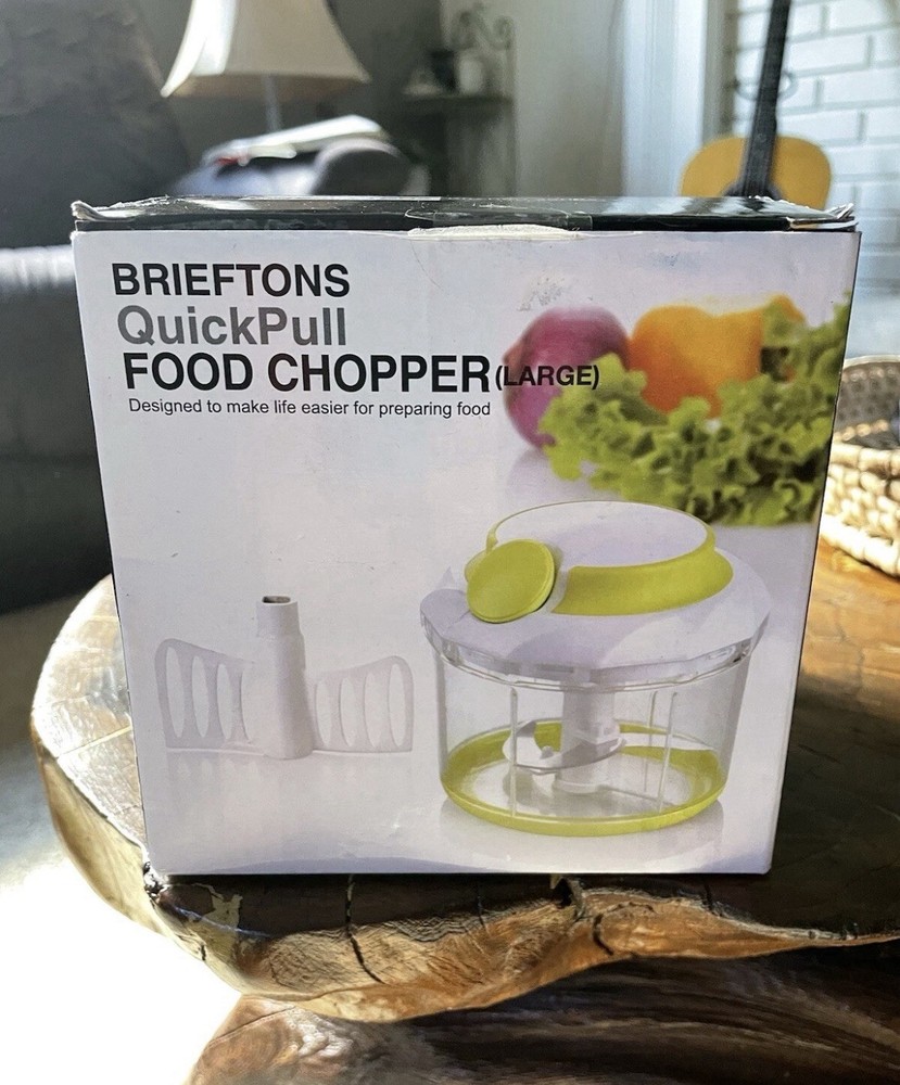 🔪 Brieftons QuickPull Food Chopper (Large) – Manual Veggie & Herb Chopper 🥗✨
