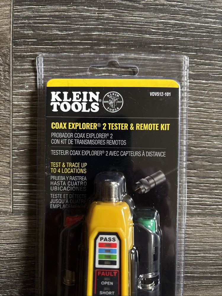 Klein Tools VDV512-101 Coax Explorer 2 Tester & Remote Kit