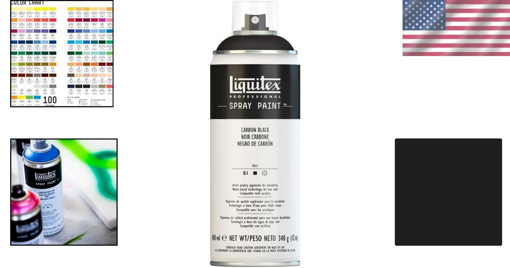 Matte Carbon Black Spray Paint - 12oz 400ml=
