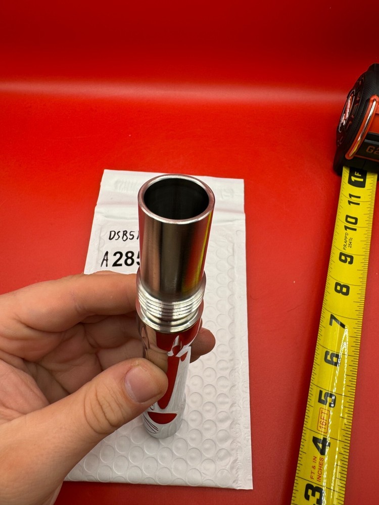 Dye SS Angel Threaded .688 Paintball Barrel Back - Silver