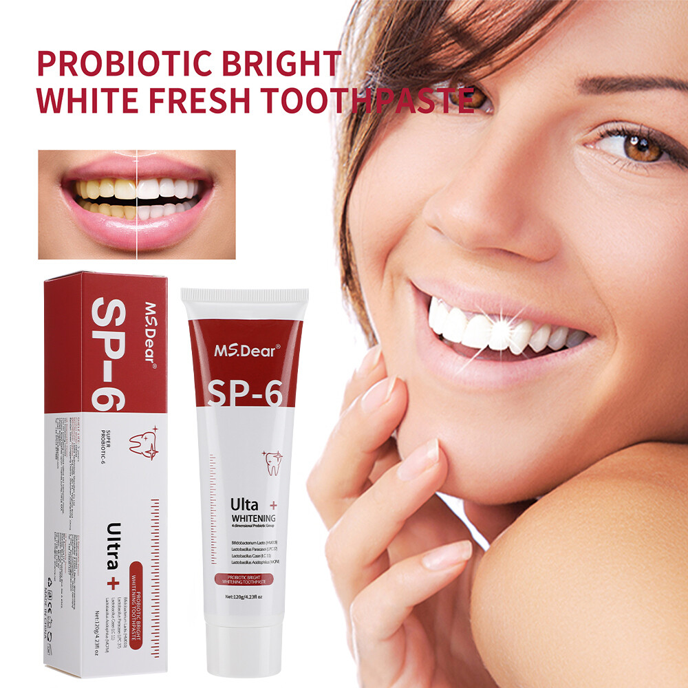 SP-6 Probiotic Toothpaste,Sp-6 Toothpaste Ultra Whitening Quick White Toothpaste
