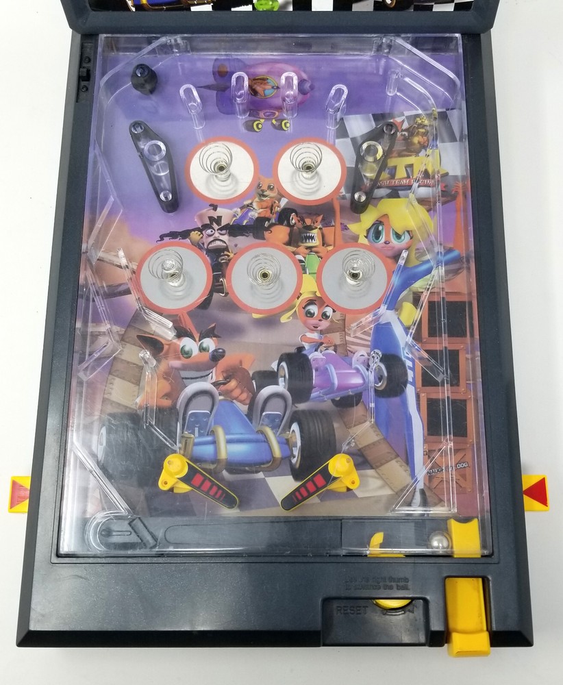 Crash Bandicoot CTR Team Racing Electronic Pinball Machine Tabletop