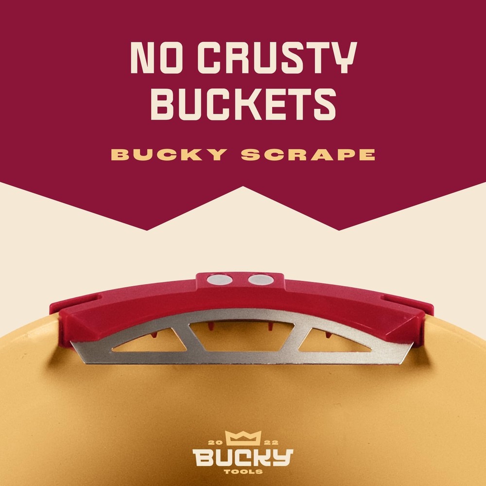 Bucky Tools Scrape – Universal 5-Gallon Bucket Trowel Scraper for Tile...