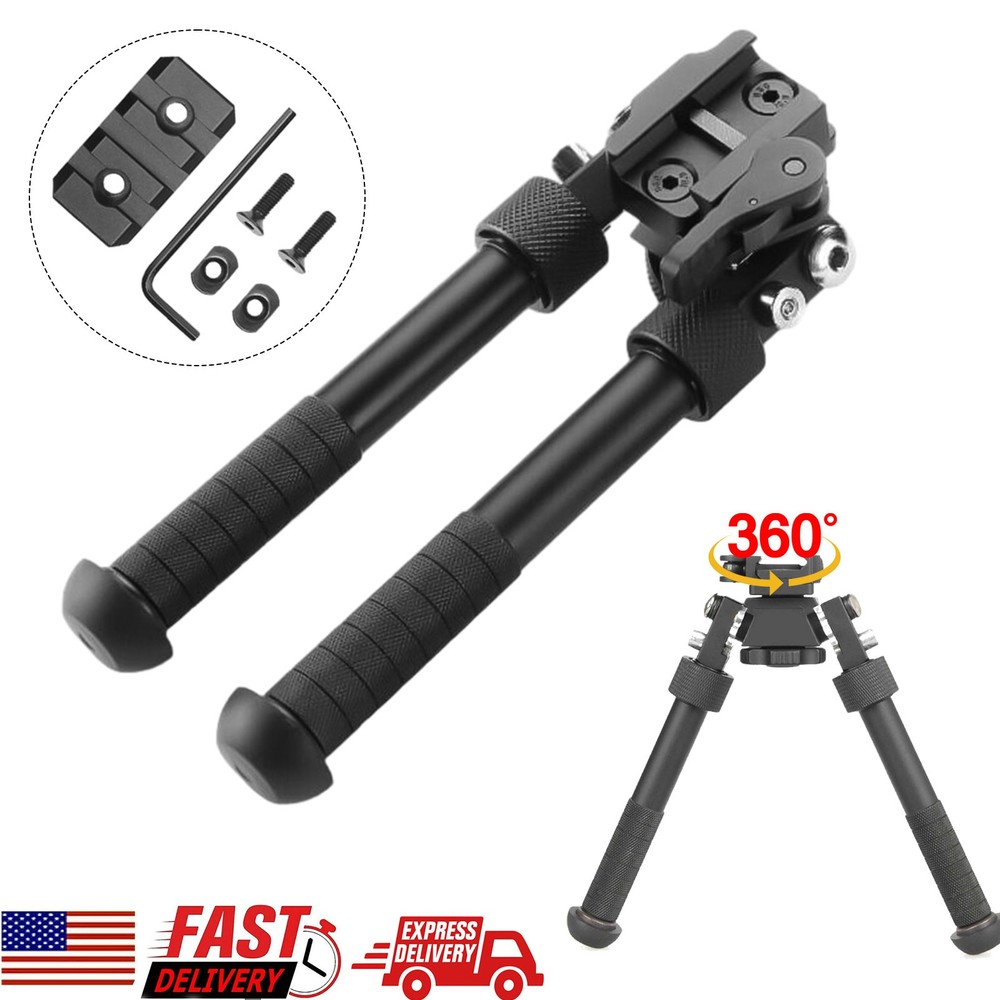 6.5- 9" Foldable Adjustable Bipod Combination for M-lok Picatinny System