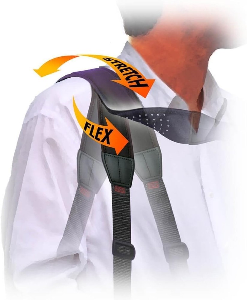 Heavy-Duty Black Shoulder Strap for Bags & Cameras