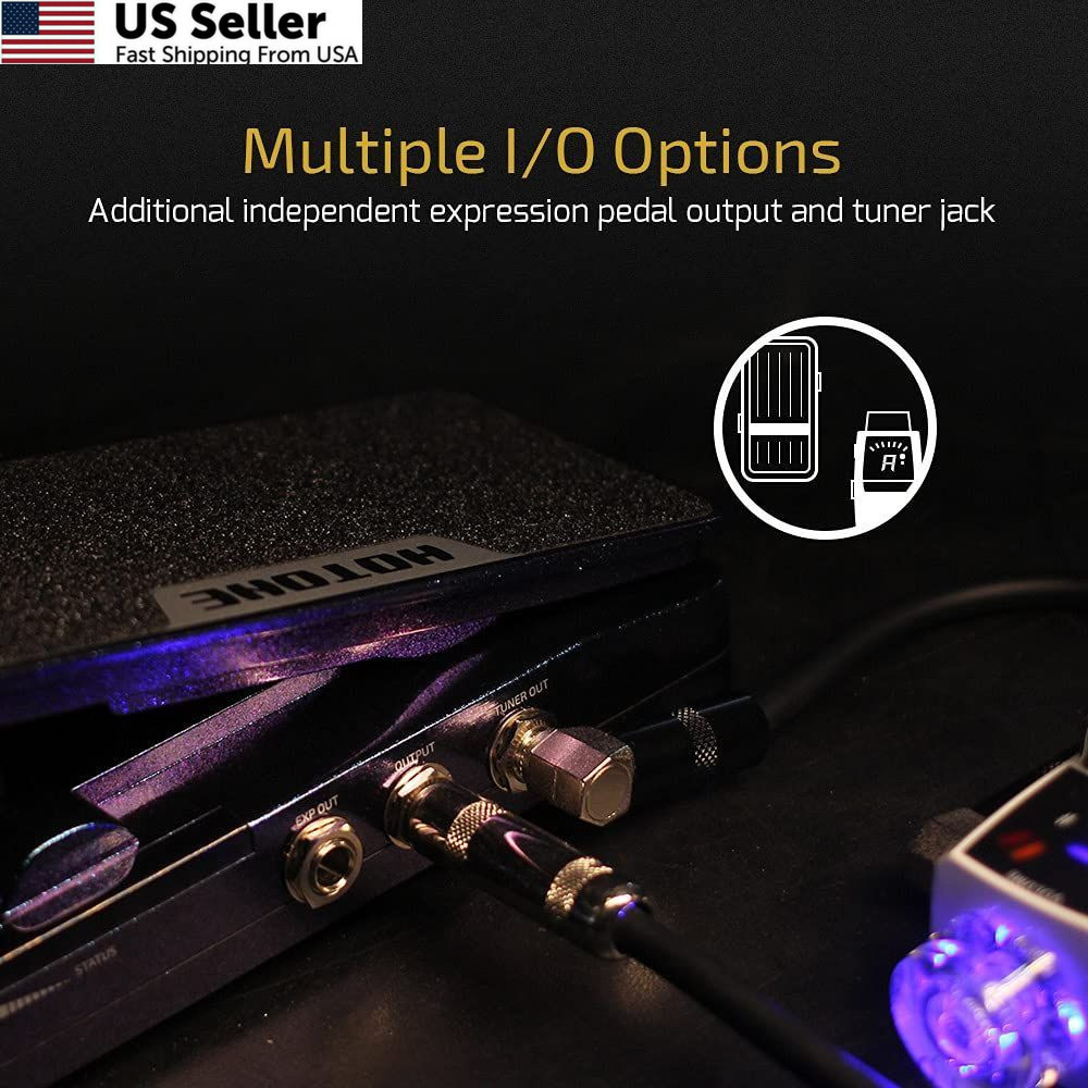 Hotone Wah Active Volume Passive Expression Guitar Effects Pedal Blue