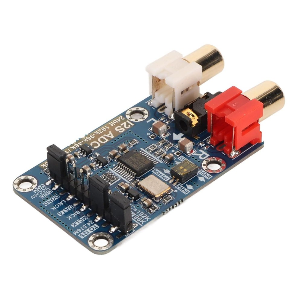 I2S ADC Audio Card Module, 24bit 192k 96k Master Mode Development Board,...