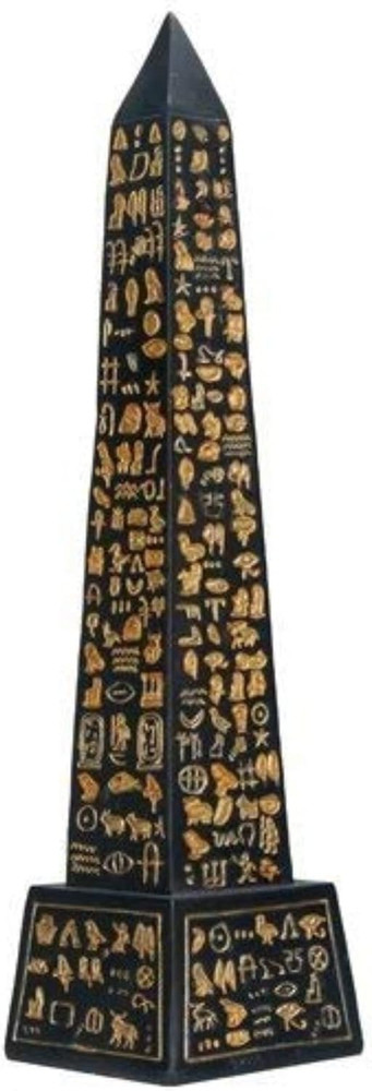 Black Egyptian Obelisk Collectible Figurine