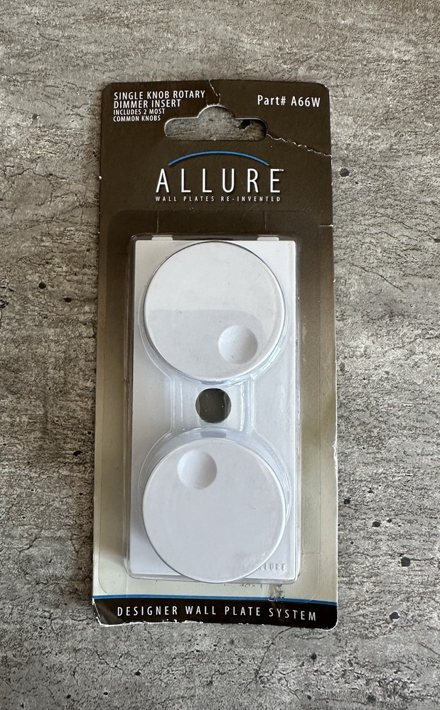 ALLURE SINGLE KNOB ROTARY DIMMER INSERT INCLUDES 2 MOST COMMON KNOBS