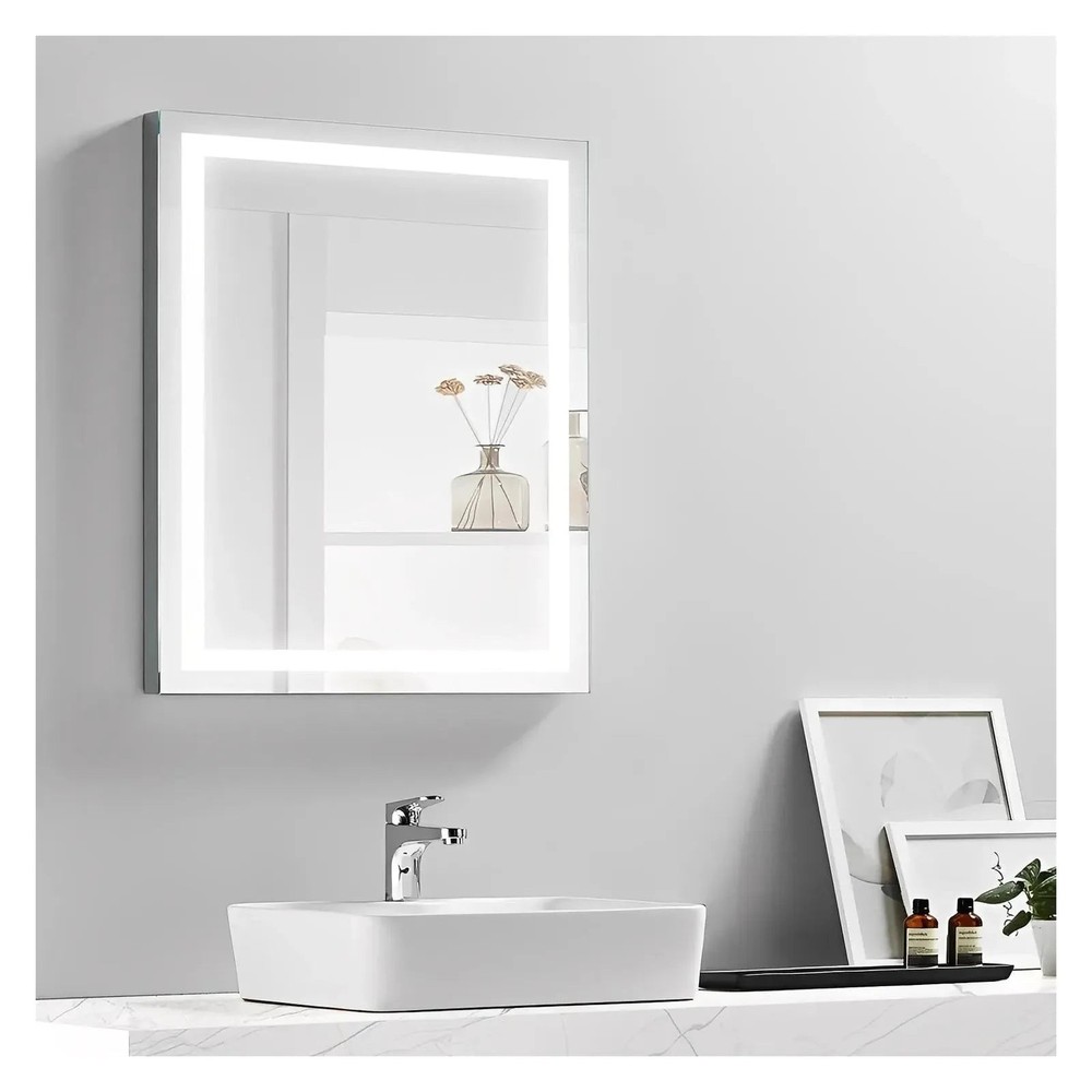 ZEPHYR LED LIGHTED BATHROOM VANITY RECTANGLE MIRROR - 32 x 24