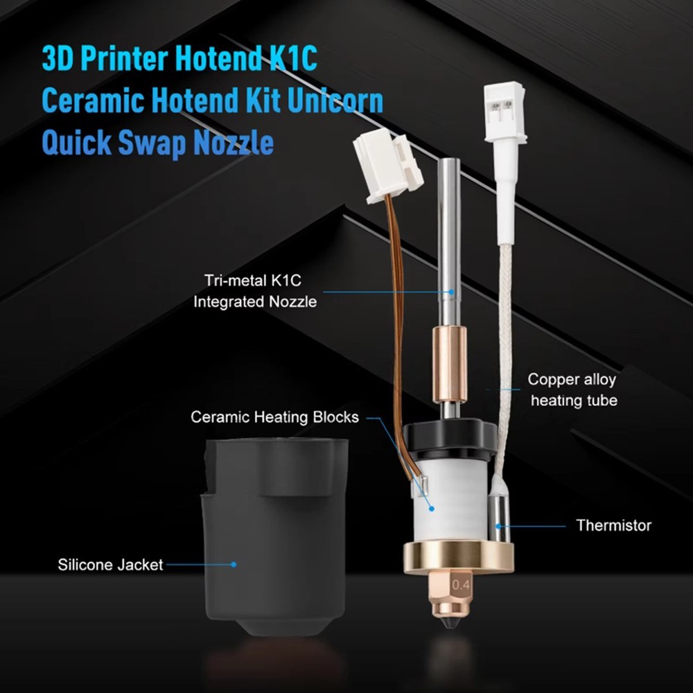 For K1C/K1MAX Hotend Thermistor Sensor Ceramic Heating 7553