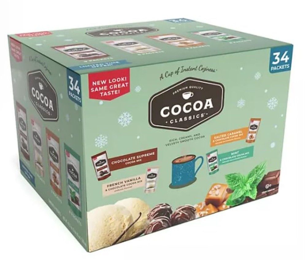 Cocoa Classics Hot Chocolate — Variety Pack, 4 Flavors, 34 packets