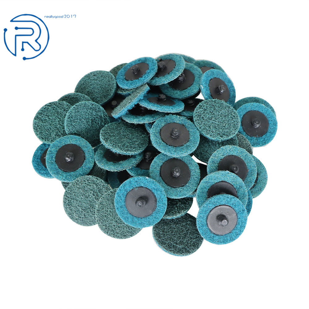 50 Pack 2" Fine Surface Conditioning Discs Roll Lock Grinder Sanding Pads New