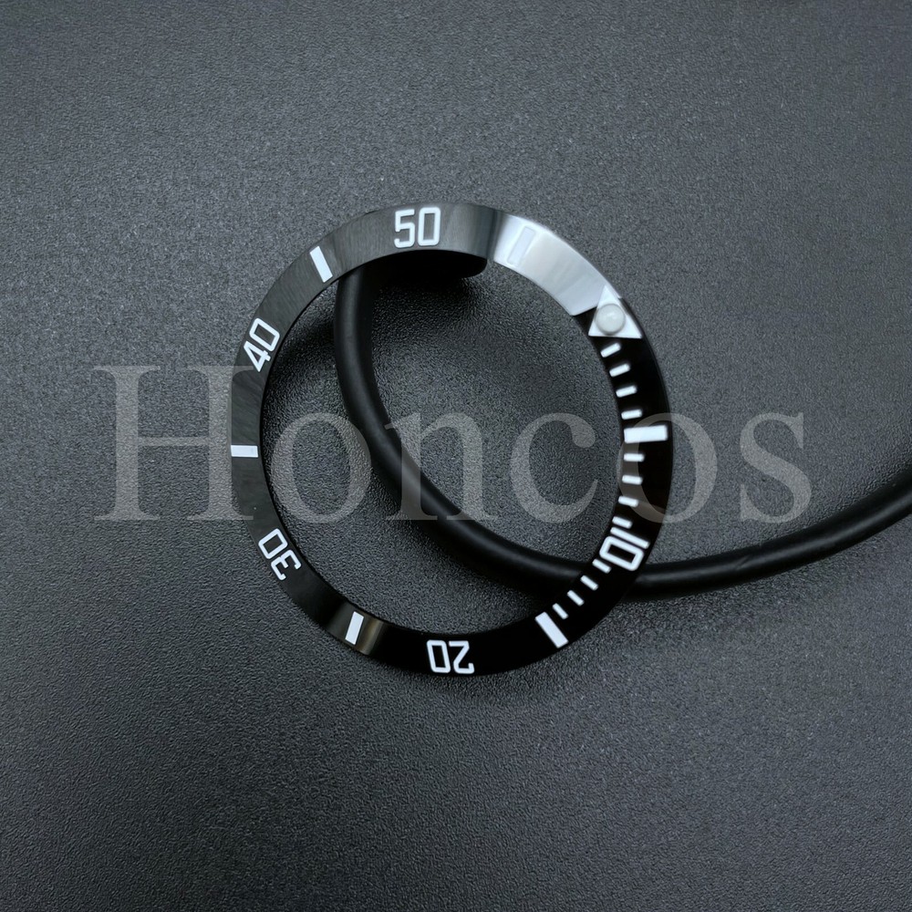 38mm Black Ceramic Bezel Insert Ring Fits For Rolex Sub 40mm Case Watch
