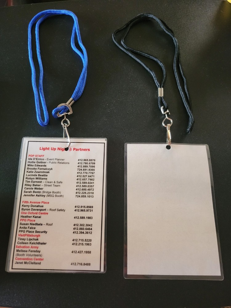 Pittsburgh Light Up Night 50th Anniversary Credentials