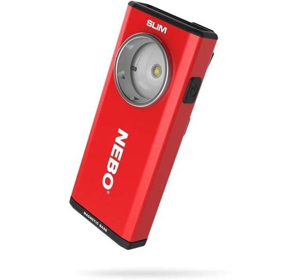 Nebo Slim Flashlight Pocket Rechargeable Red