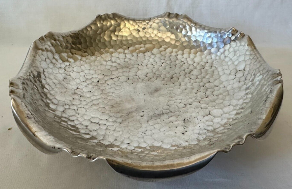 Vintage Germany 800 Silver Hammered Silver Bowl A. Gutten