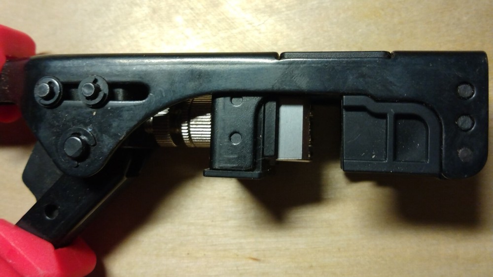 Angled speed termination tool