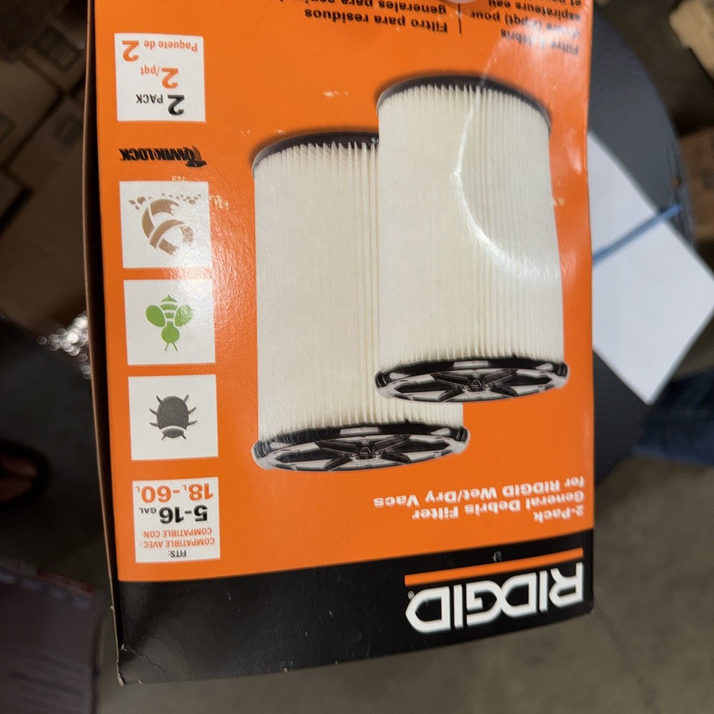 Rigid Wet Dry Vac Filters VF4200. 2 Pack
