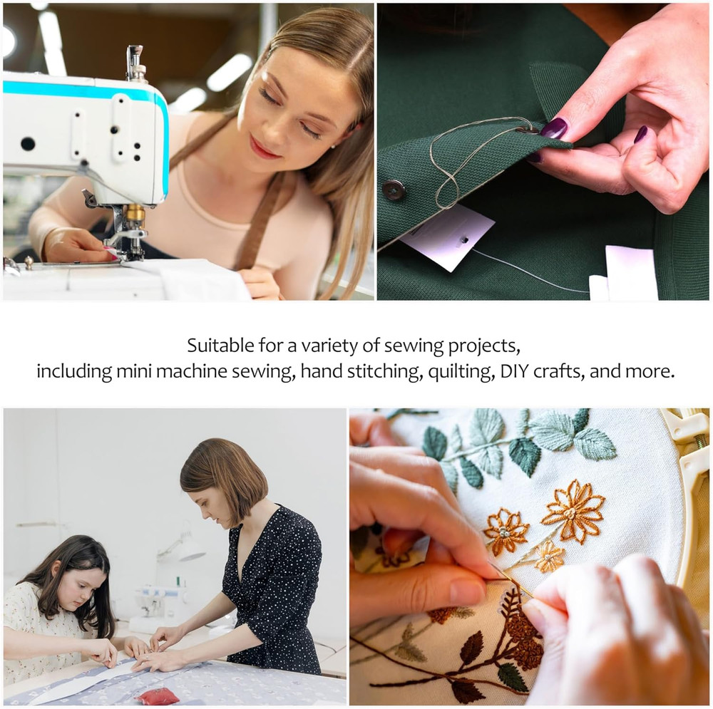 6 Colors Sewing Thread Kit Strong Polyester Quilting Thread 393 Yards per Spools