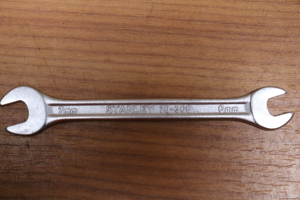 Stanley double open end metric spanner 6mm & 7mm 70-366 fixed head quality