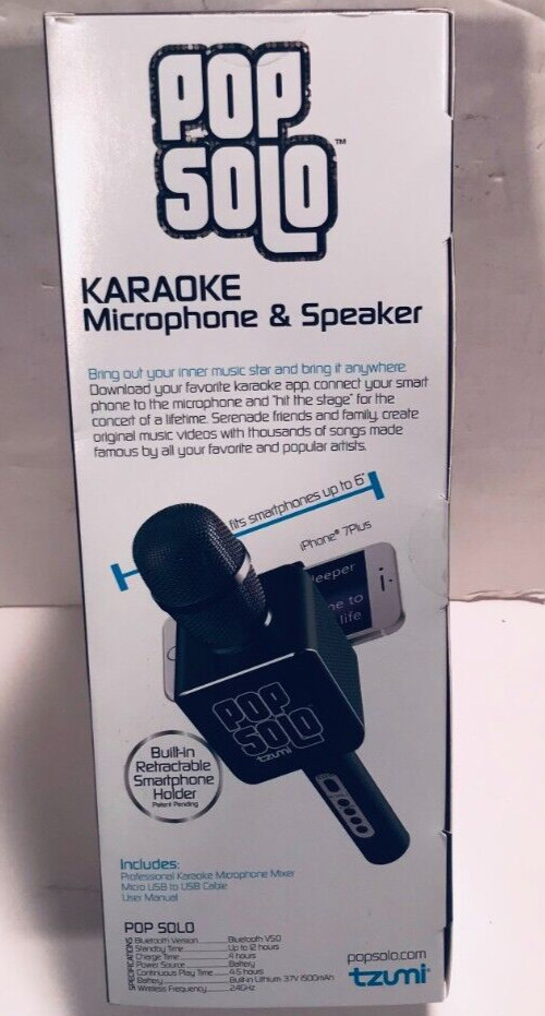 Pop Solo Karaoke Microphone & Speaker