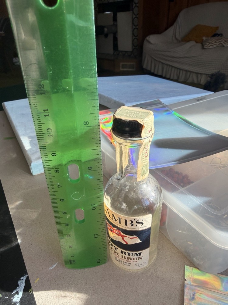 Vintage Lambs Navy Rum (45ml) Empty Bottle