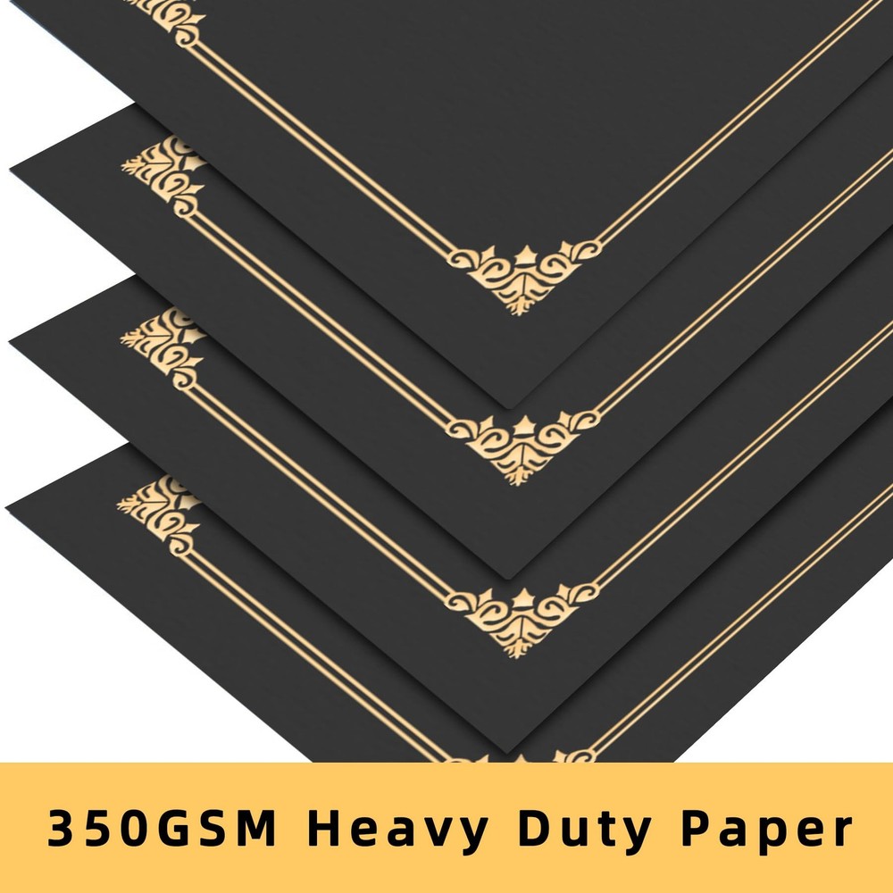 HAUTOCO 50 Pcs Certificate Holders, Black Diploma Folders Document
