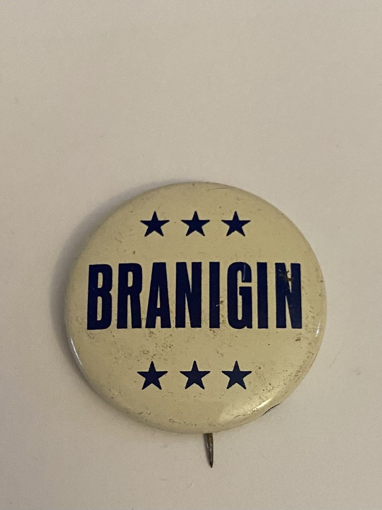 Indiana Branigin Pin Back Button P138