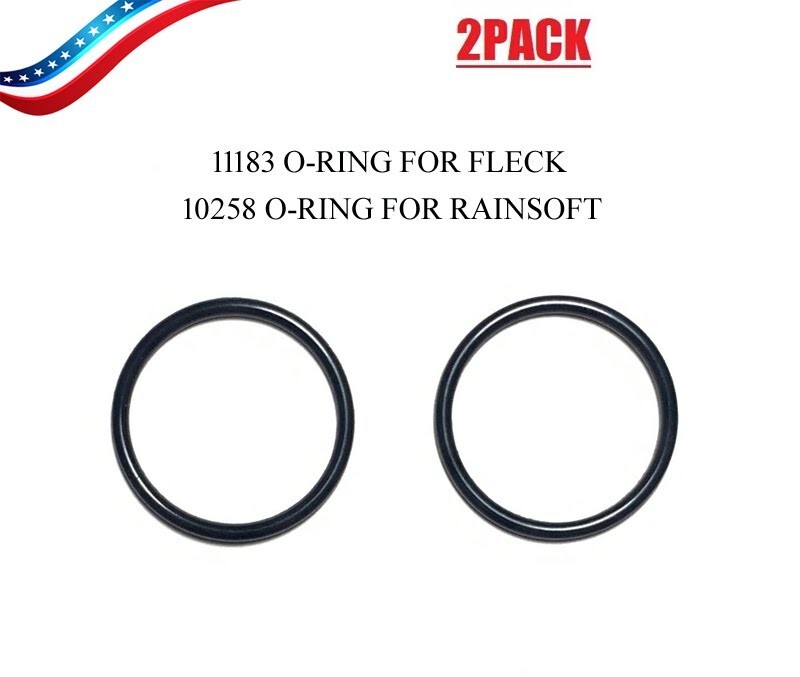 2 Pack - 11183 O-Ring for Fleck, 10258 O-Ring for Rainsoft / FDA EPDM Material