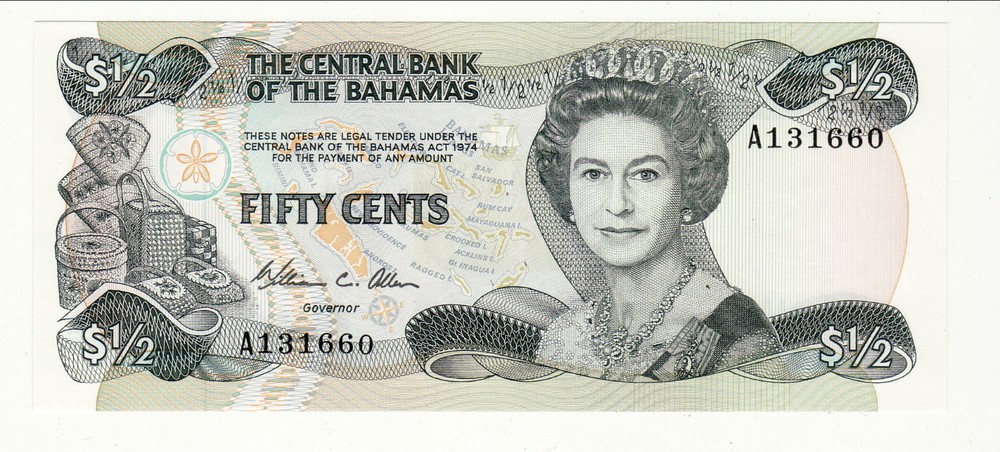 BAHAMAS FIFTY CENTS    NEUF /UNC