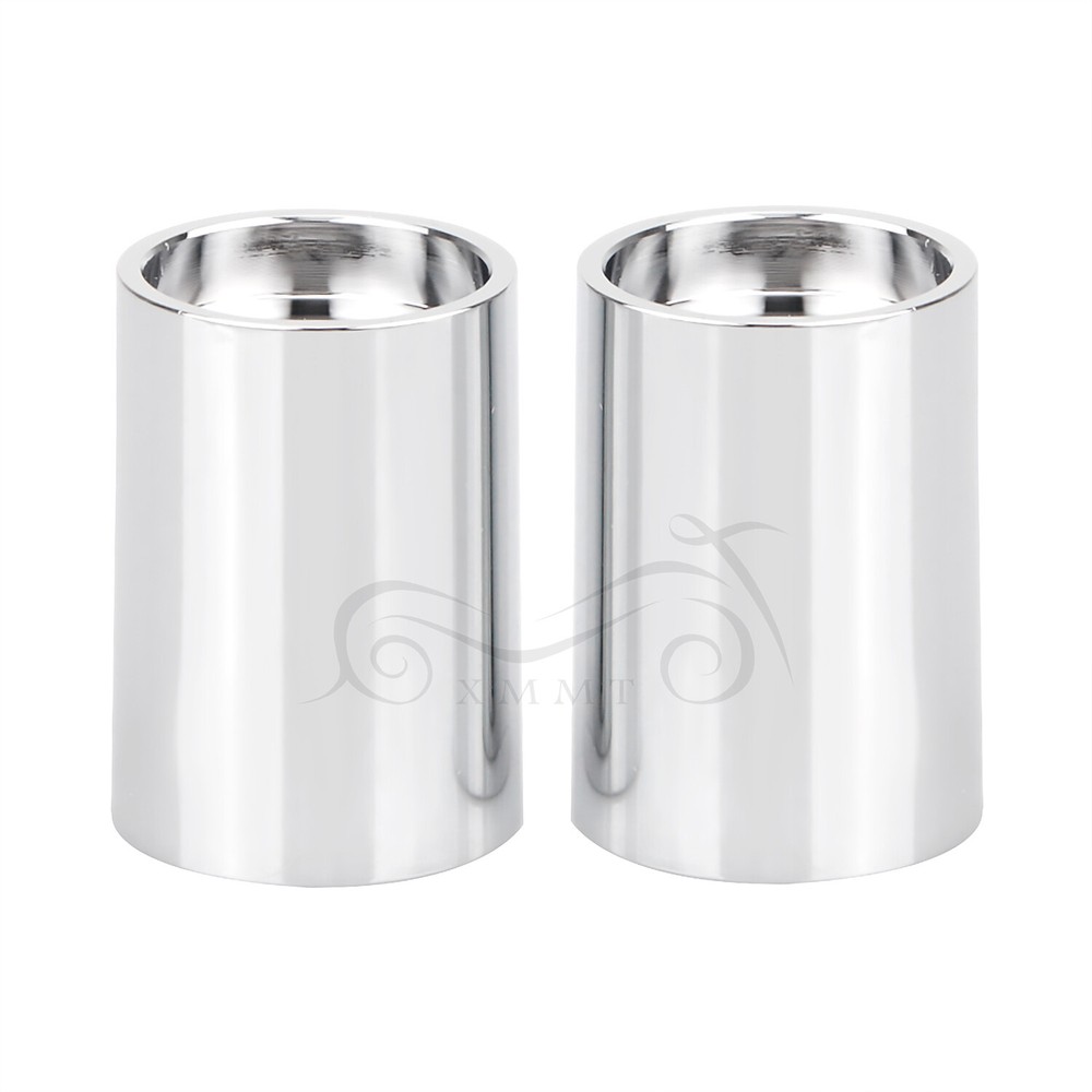 1.75" Chrome Handlebars Riser Extensions For Harley 1" Handlebars Softail Dyna