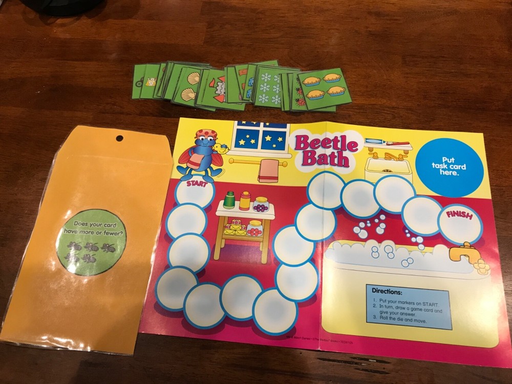 Beetle Bath! Comparing sets mailbox teacher game resources prek