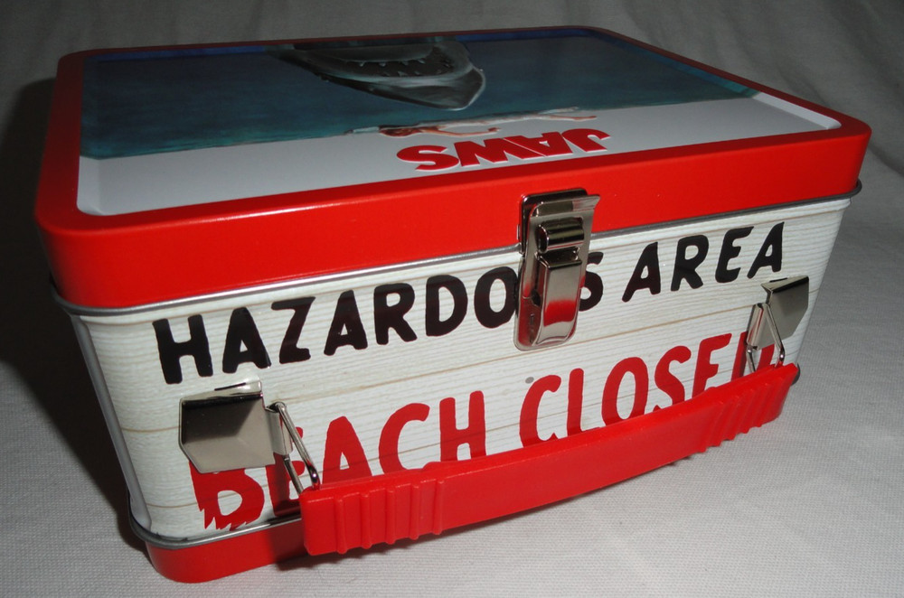 JAWS LUNCH BOX - UNIVERSAL STUDIOS EXCLUSIVE TIN LUNCH PAIL - DISPLAYED ONLY