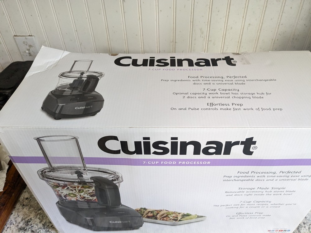 Cuisinart 7-Cup Food Processor, Anchor Gray, FP-7AG