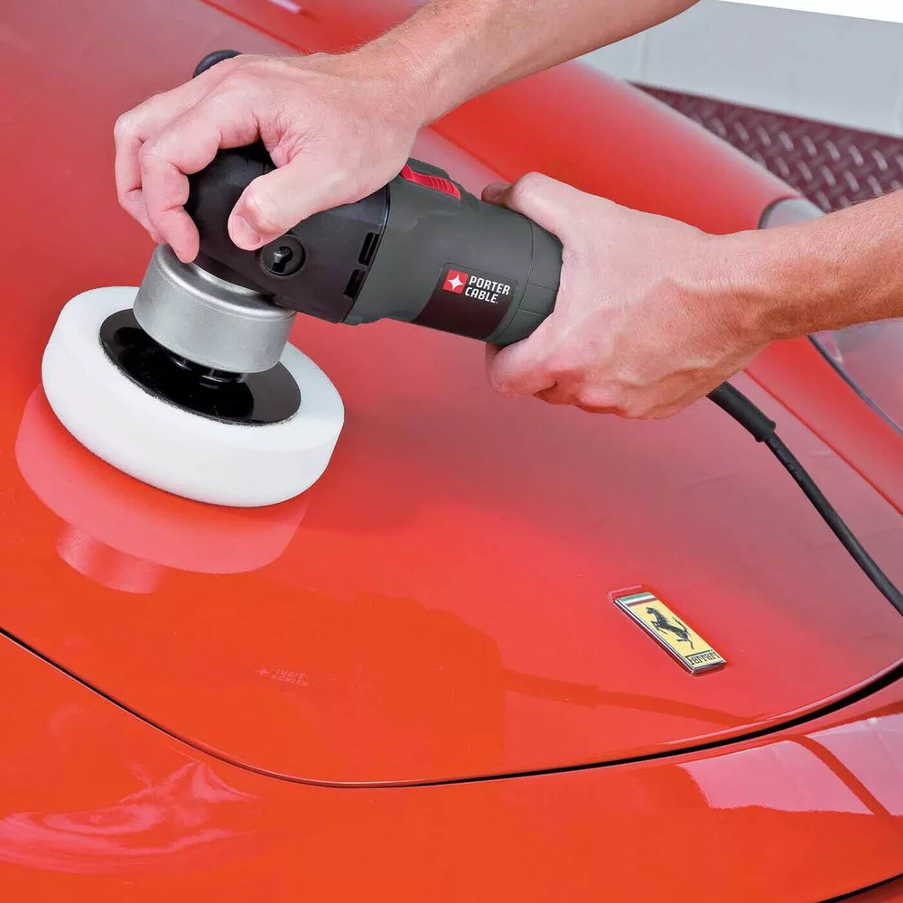 Porter Cable 7346SP 6" Variable Speed Random Orbit Sander PSA Pad + Polish Pad
