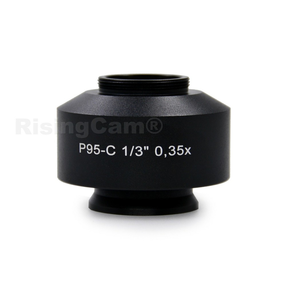P95 Focusable 0.35x microscope C mount adapter for Zeiss trinocular microscope