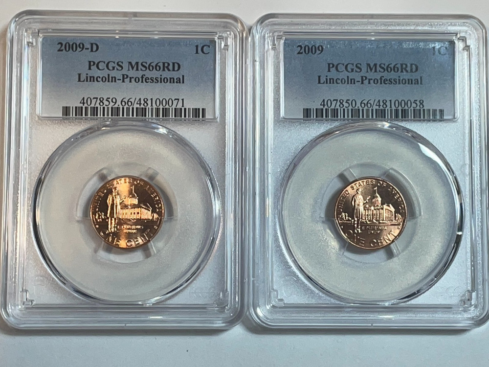 2009 D & P  Lincoln Cent PCGS MS66RD Professional