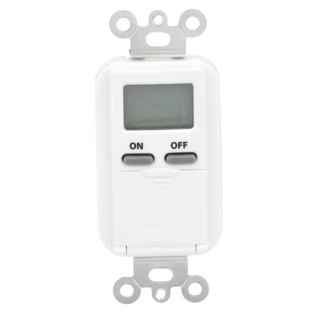 15 Amp Digital In-Wall Timer - White
