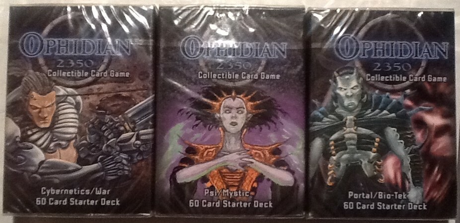 Ophidian 2350 TCG CCG Starter Deck Set (3) MINT Fleer 2003