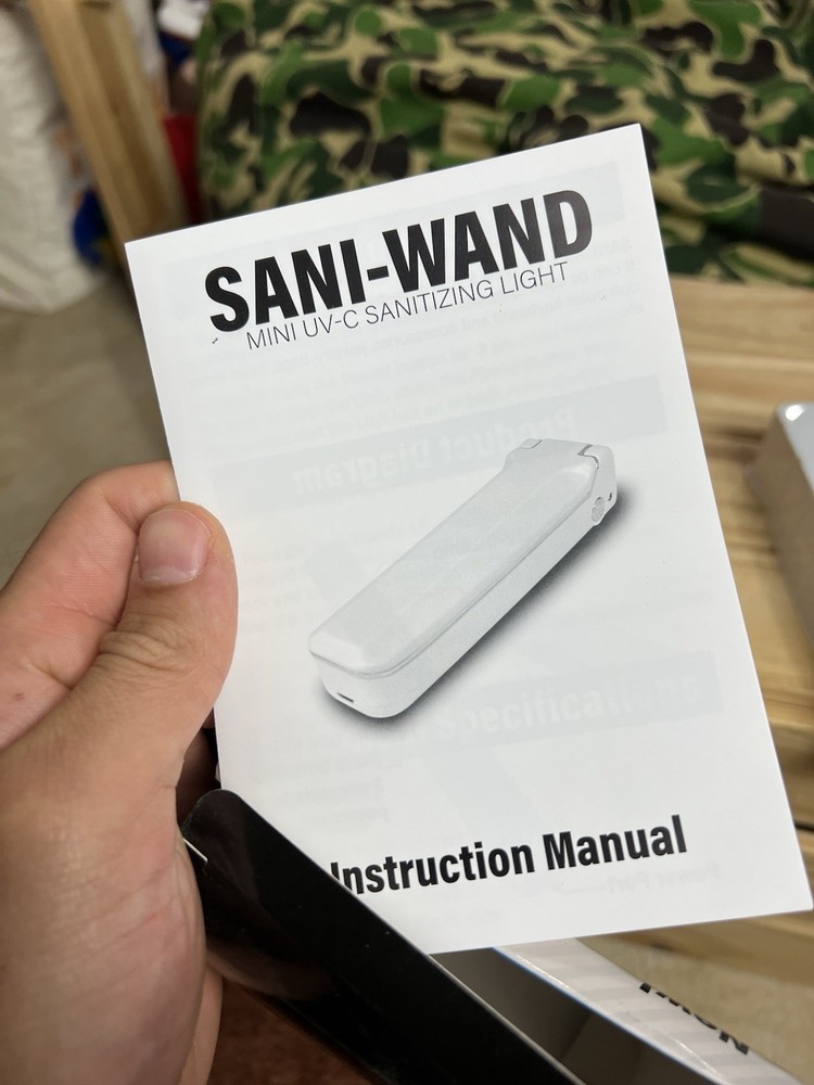 SANI WAND MINI SANITIZING LIGHT - White