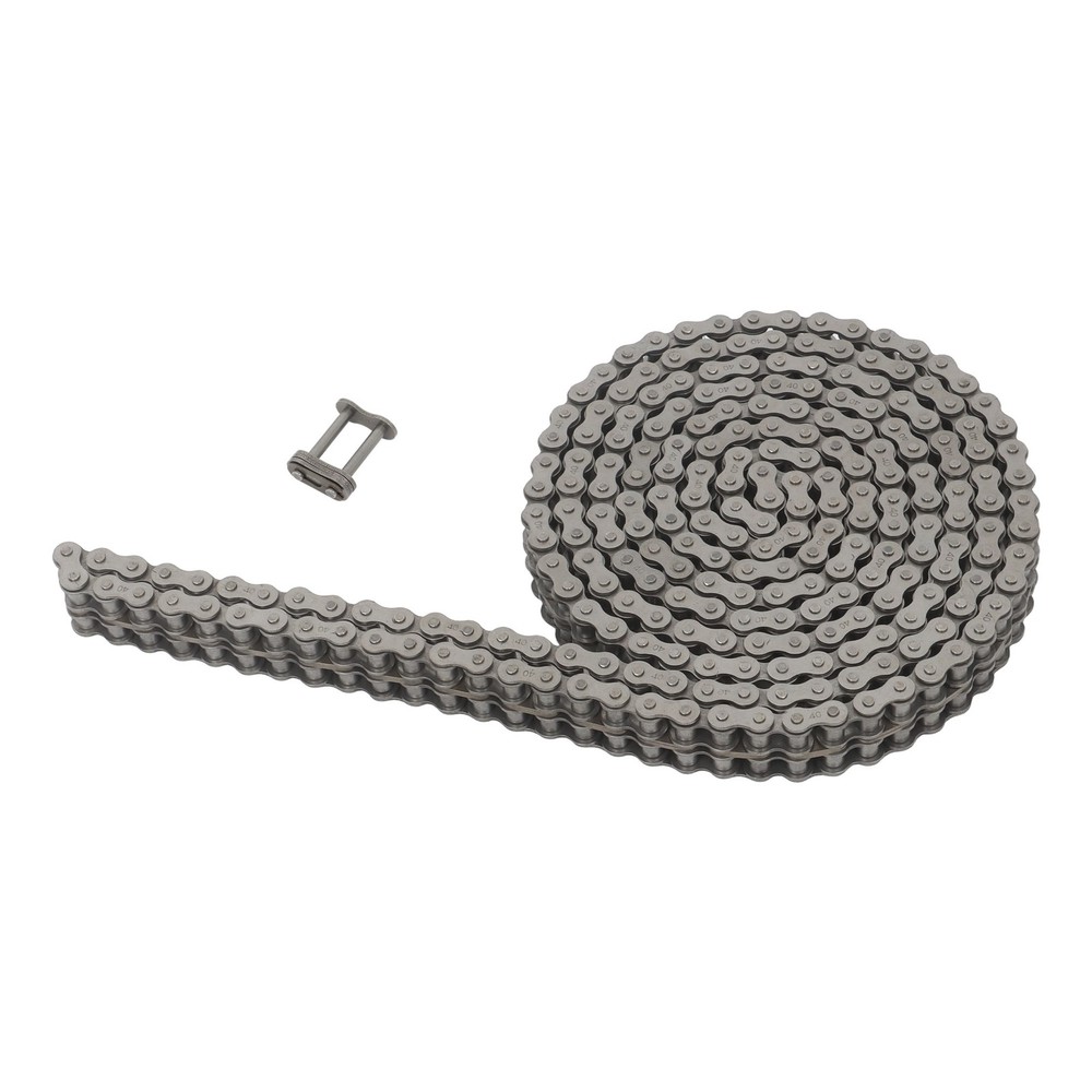 10 Feet #40-2 Double Strand Roller Chain Includes 2 Master Links