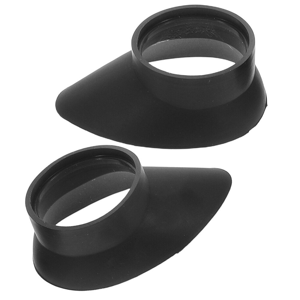 2 Pcs Microscope Goggles Eyepiece Hood Covers Lens Protector Guard Cap