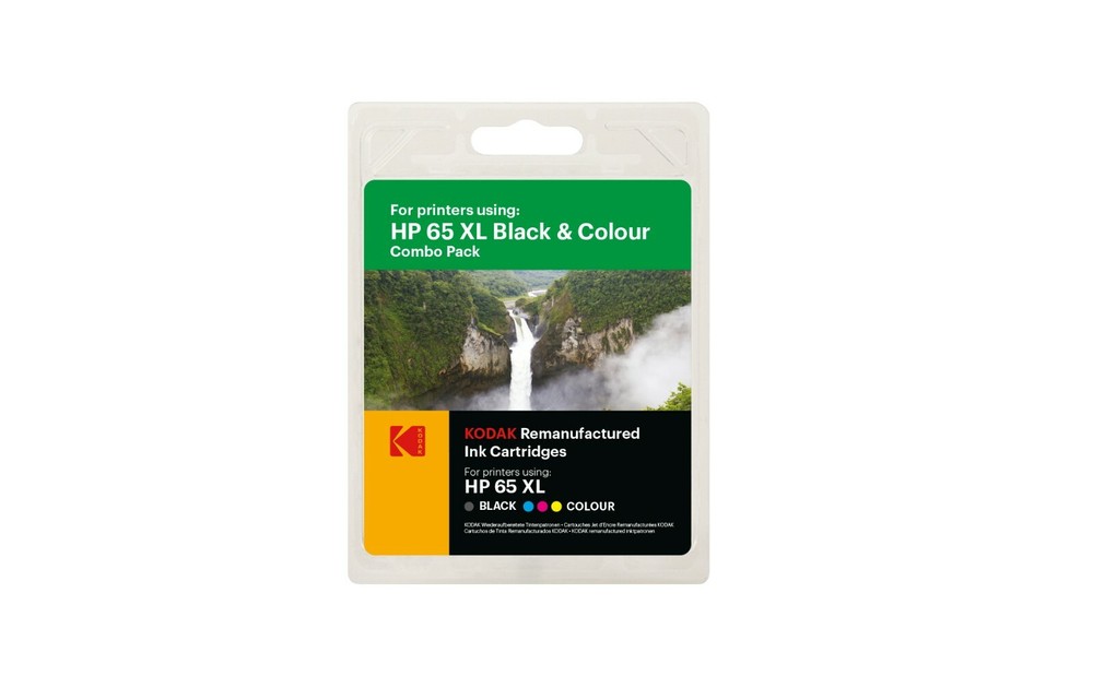 Kodak Replacement HP 65XL Black & Color Ink Cartridge Combo Pack