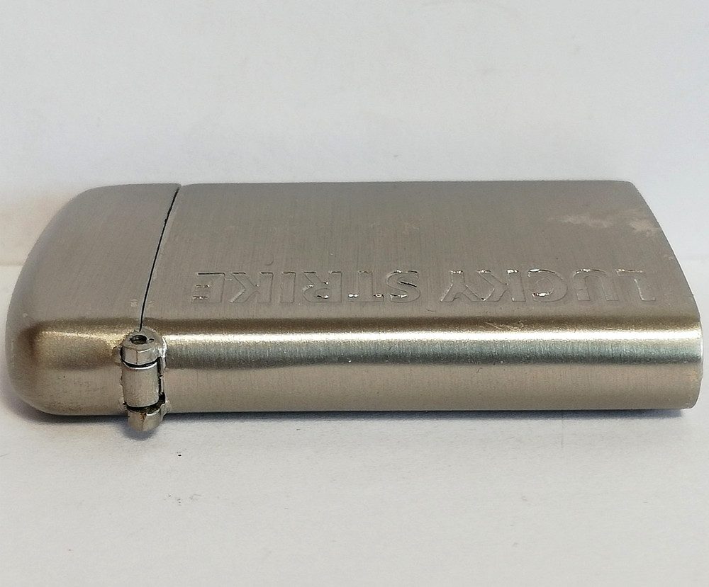 Lucky Strike Metal Match Case. Used